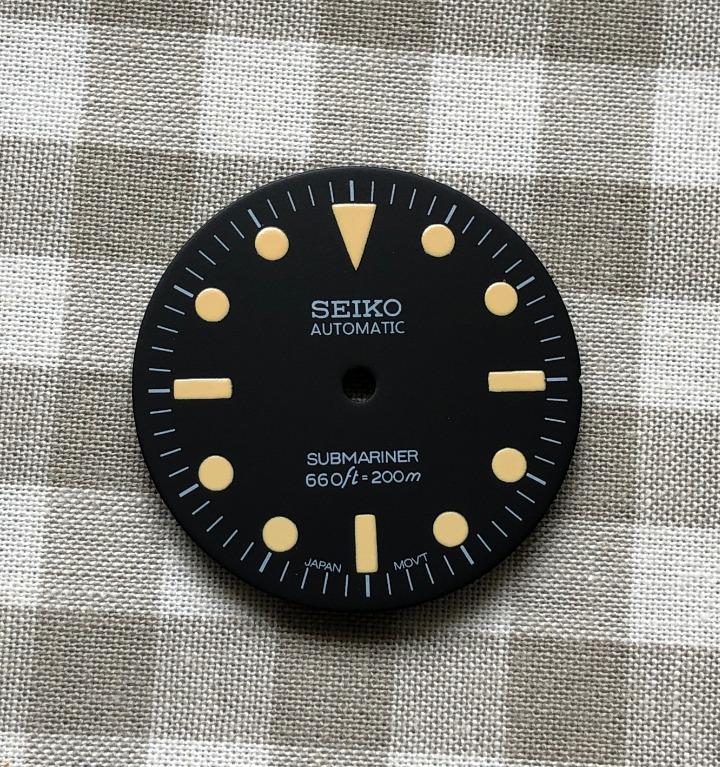 Seiko Submariner vintage dial mod part 