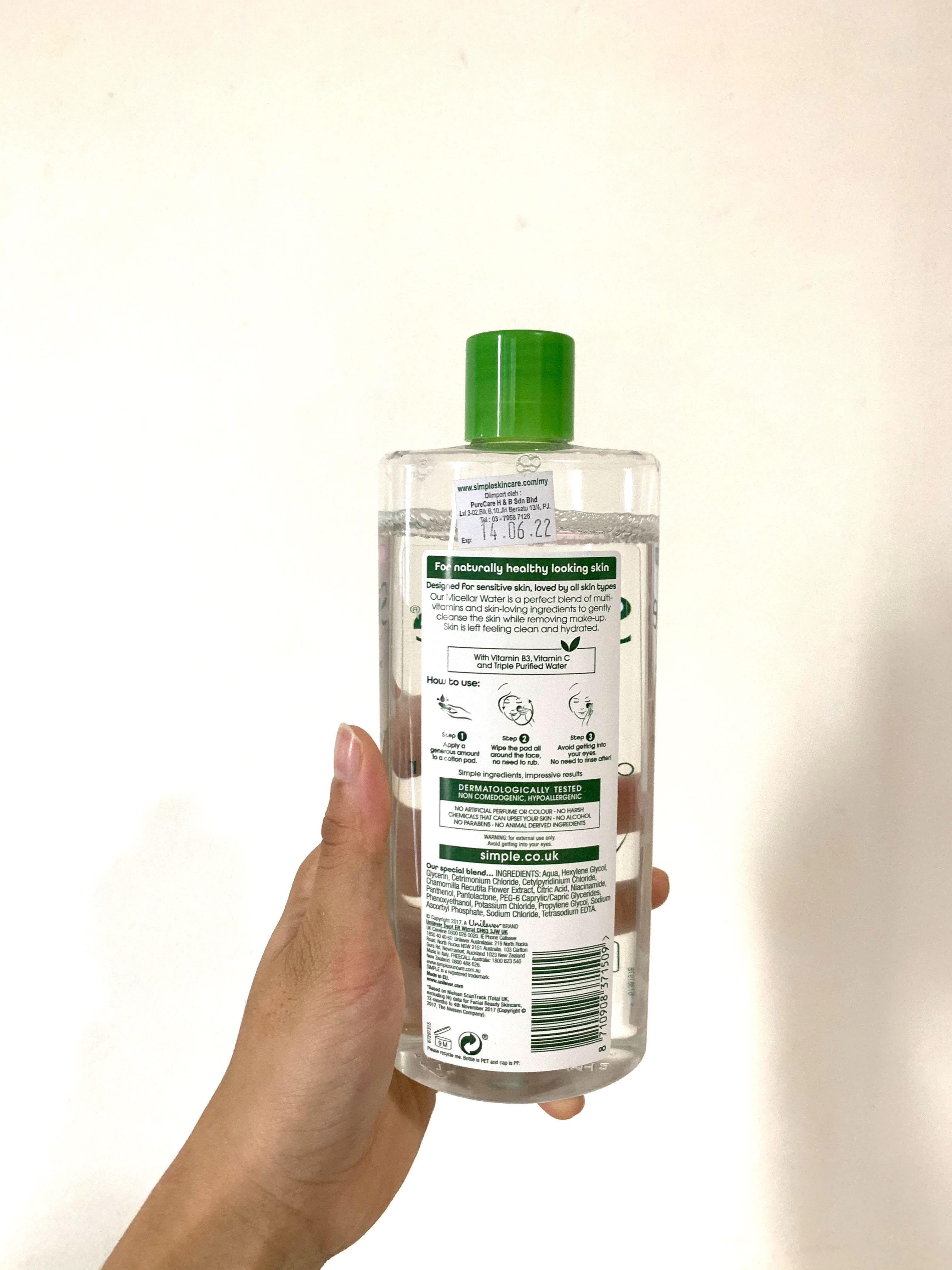 Simple micellar water 400ml store