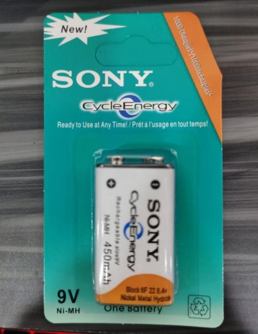 SONY 9v Rechargeable Battery (Category: Chargers) located in Manila. Submitted by sdfsolutions (Listing ID 1047160313, Image 1). Description: SONY 9V RECHARGEABLE BATTERY 9 VOLT 9 VOLTS BRAND NEW SOLD PER CARD LIMITED STOCKS Tags: Sony battery Sony battery 9v 9v Rechargeable battery 9v Rechargeable battery .