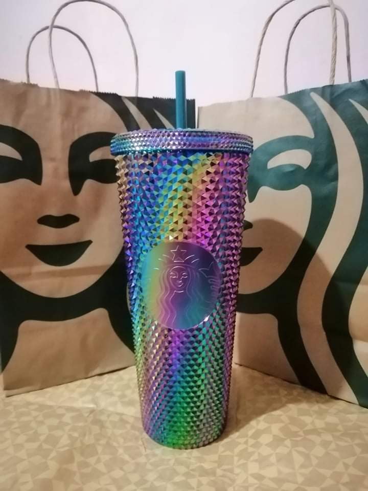 Starbucks Oil Slick Studded Cup, Furniture & Home Living, Cleaning