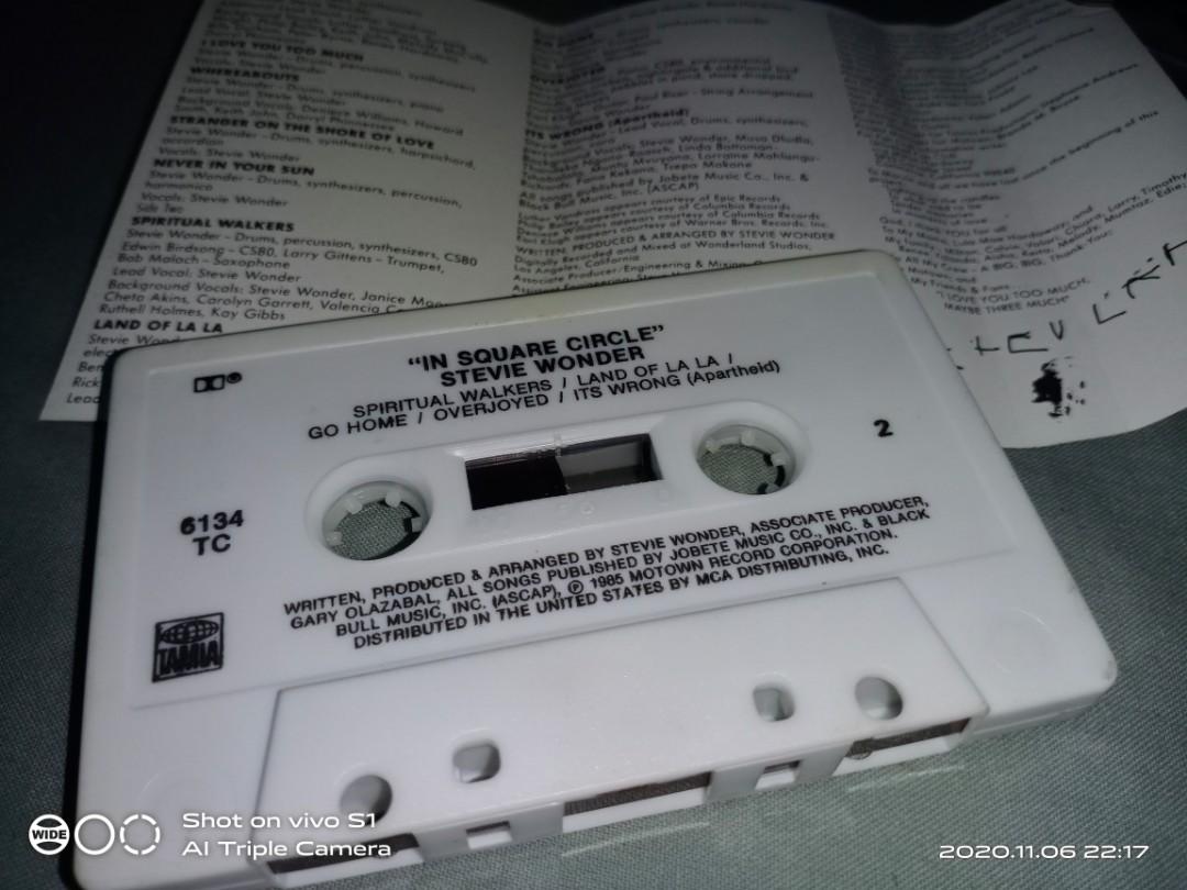 Stevie Wonder - In Square Circle (Category: CDs & DVDs) located in Roxas City. Submitted by jarofjoyForACause (Listing ID 1047285814, Image 3). Description: US made audio cassette tape of Stevie Wonder. excellent condition Payment either bpi or gcash.