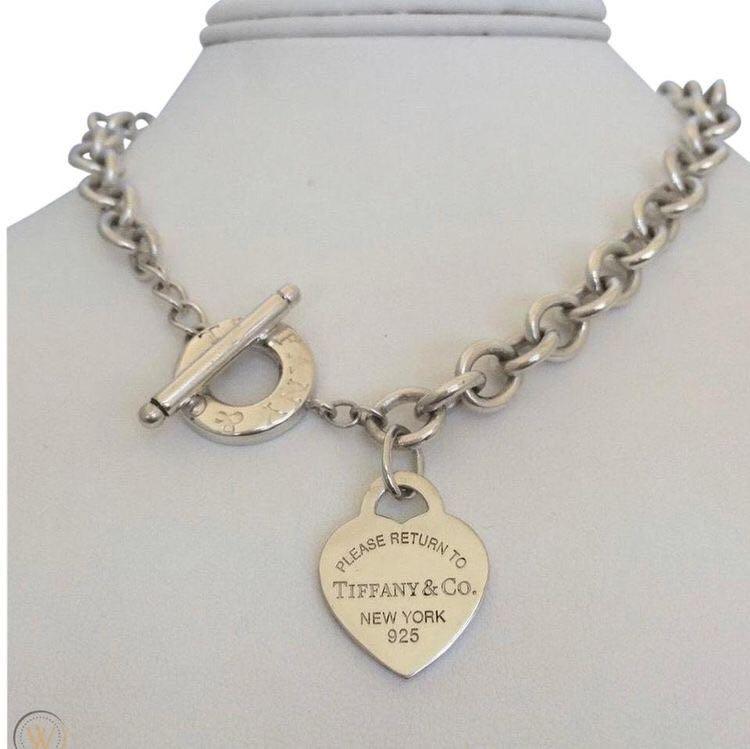 tiffany co heart toggle necklace