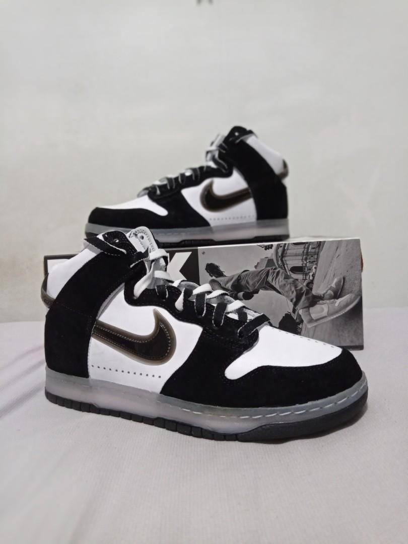 US10 Nike Dunk High Slam Jam White Black Men s Fashion Footwear Sneakers on Carousell