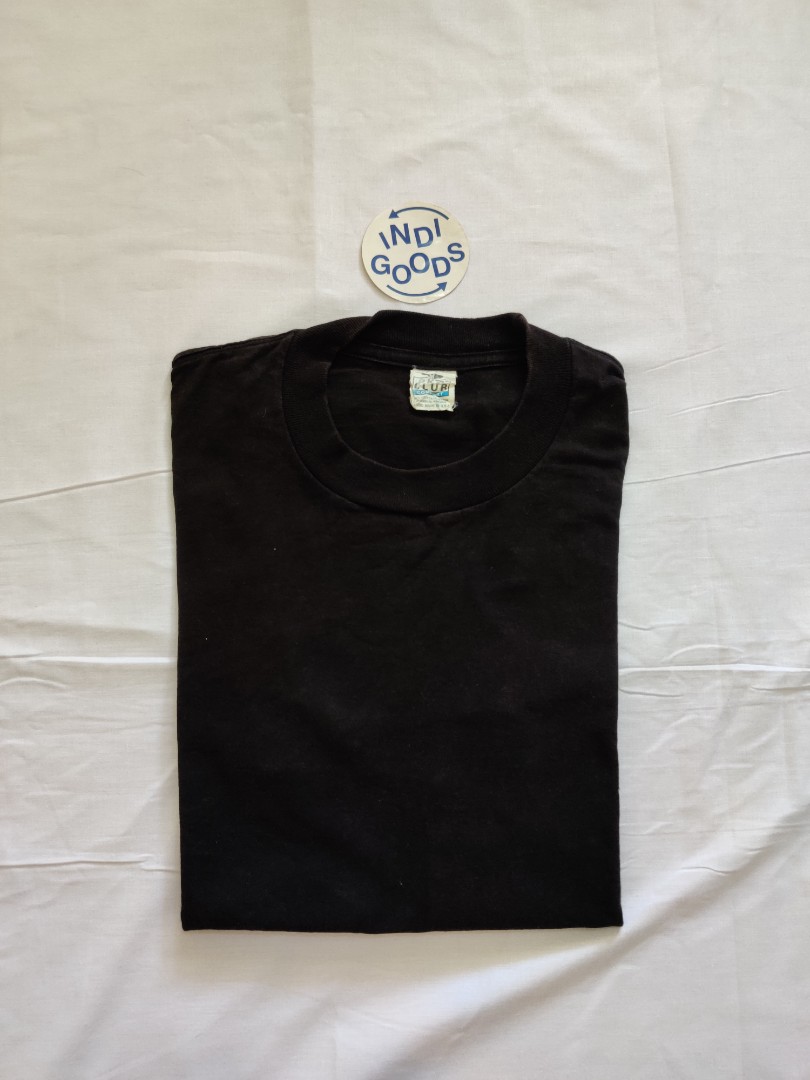 Club Comfort Black Blank Tee Kaos Polos 