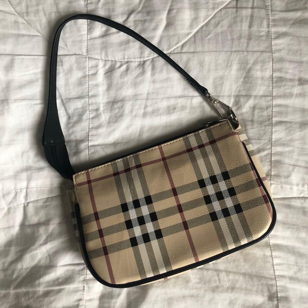 Plaid shoulder bags Clearance