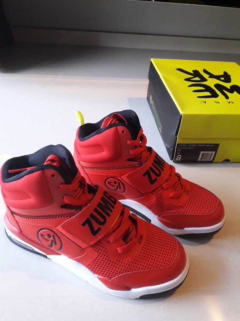 red zumba shoes