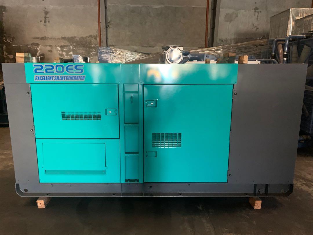 220 kVA Generator Japan (Category: Construction Tools & Equipment) located in Manila. Submitted by santiago0721 (Listing ID 1047517902, Image 2). Description: Heavy Duty Excellent Silent Generator Unit 220 kVA Denyo Japan Slightly used unit fresh from Japan Ready for actual test with load bank With after sales support *Parts *Warranty *Service.