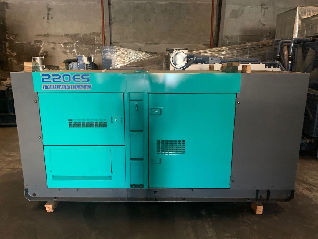 220 kVA Generator Japan (Category: Construction Tools & Equipment) located in Manila. Submitted by santiago0721 (Listing ID 1047517902, Image 3). Description: Heavy Duty Excellent Silent Generator Unit 220 kVA Denyo Japan Slightly used unit fresh from Japan Ready for actual test with load bank With after sales support *Parts *Warranty *Service.