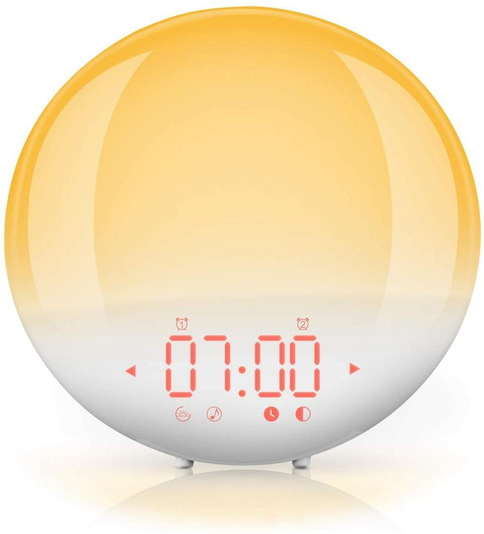 2292) Mpow Wake Up Light Alarm Clock, Night Light Clock, Sunrise Alarm