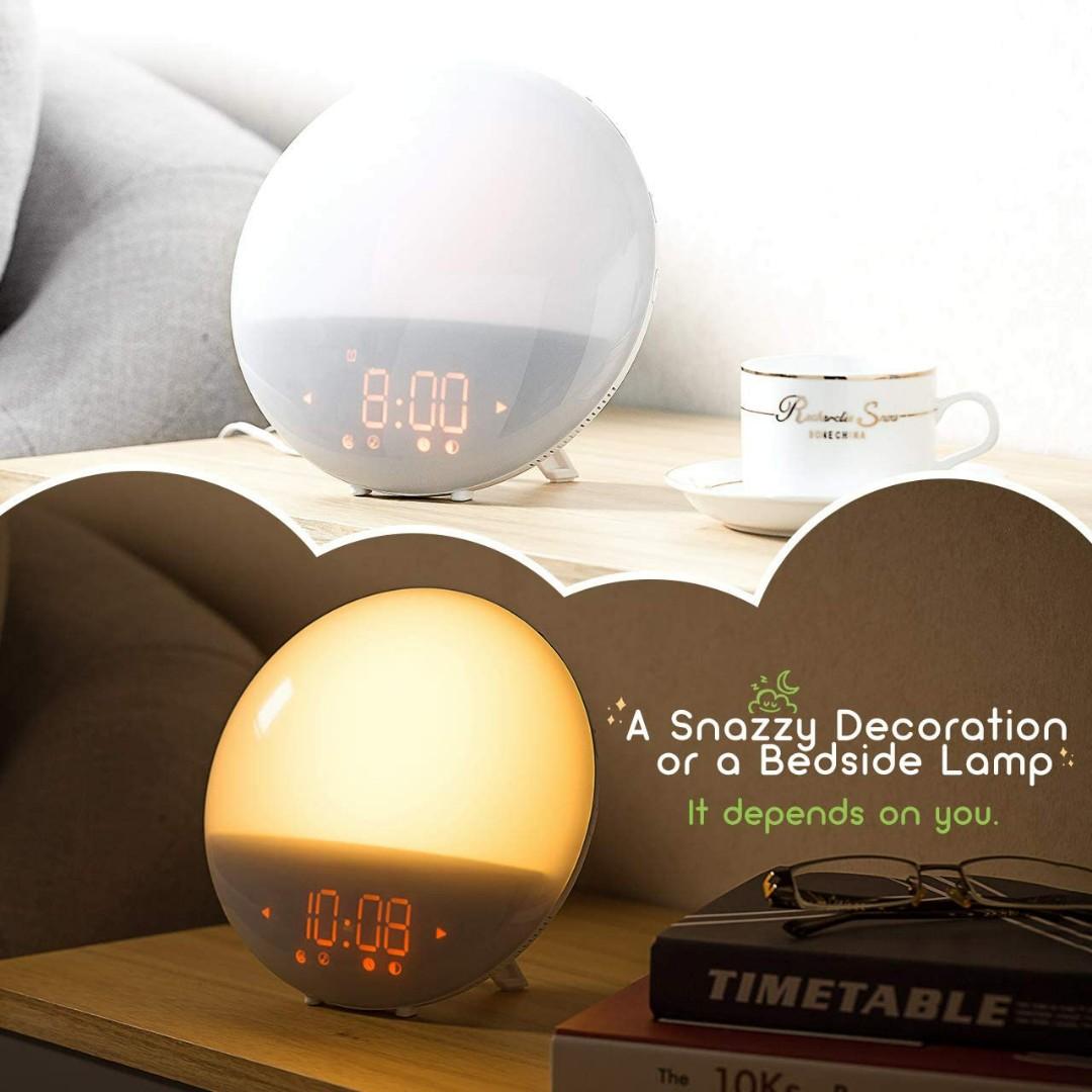 2292) Mpow Wake Up Light Alarm Clock, Night Light Clock, Sunrise Alarm
