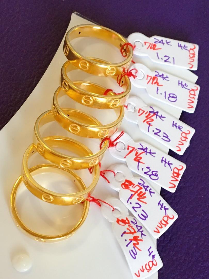 cartier ring 24k