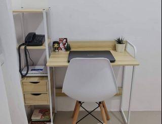 2in1 computer table with drawers And Chair Set!