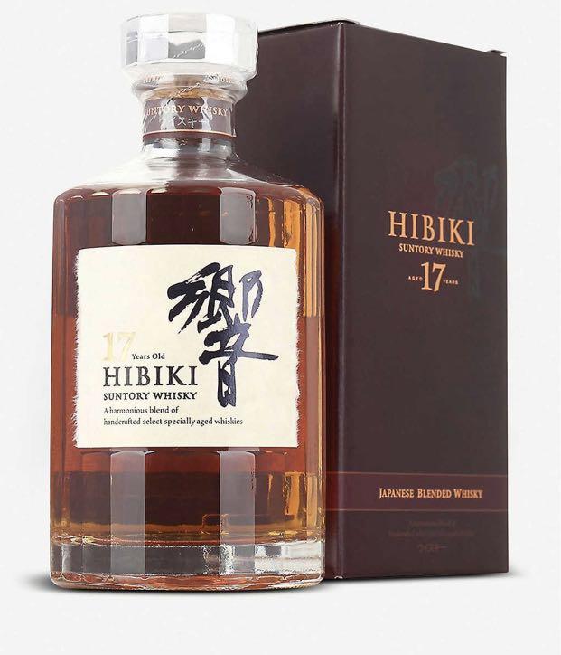 舊仿皮盒700ml Hibiki 17 響17年三得利suntory Japanese Whisky 日本威士忌 嘢食 嘢飲 酒精類飲品 Carousell