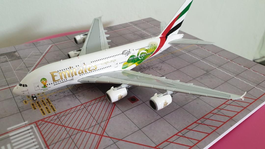 🛑 Gemini Jet 1:400 Emirates 🇦🇪 A380 (FIFA 2014 Brazil World Cup ...