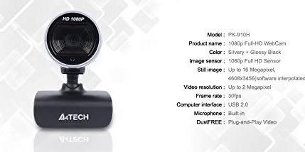 A4TECH PK-910H Full HD 1080p Webcam with Built-in Microphone (Category: Webcams) located in Quezon City. Submitted by dragndropretail (Listing ID 1047452265, Image 3). Description: ✅ 💯ORIGINAL ✅ 1080p Full-HD Sensor : For superior sharpness and image quality. ·Records true HD-quality video at up to 30 fps. ✅ High-fidelity Microphone : For more natural, detailed audio. ✅ Anti-glare Coating : Avoids reflections and generates vivid images in perfec