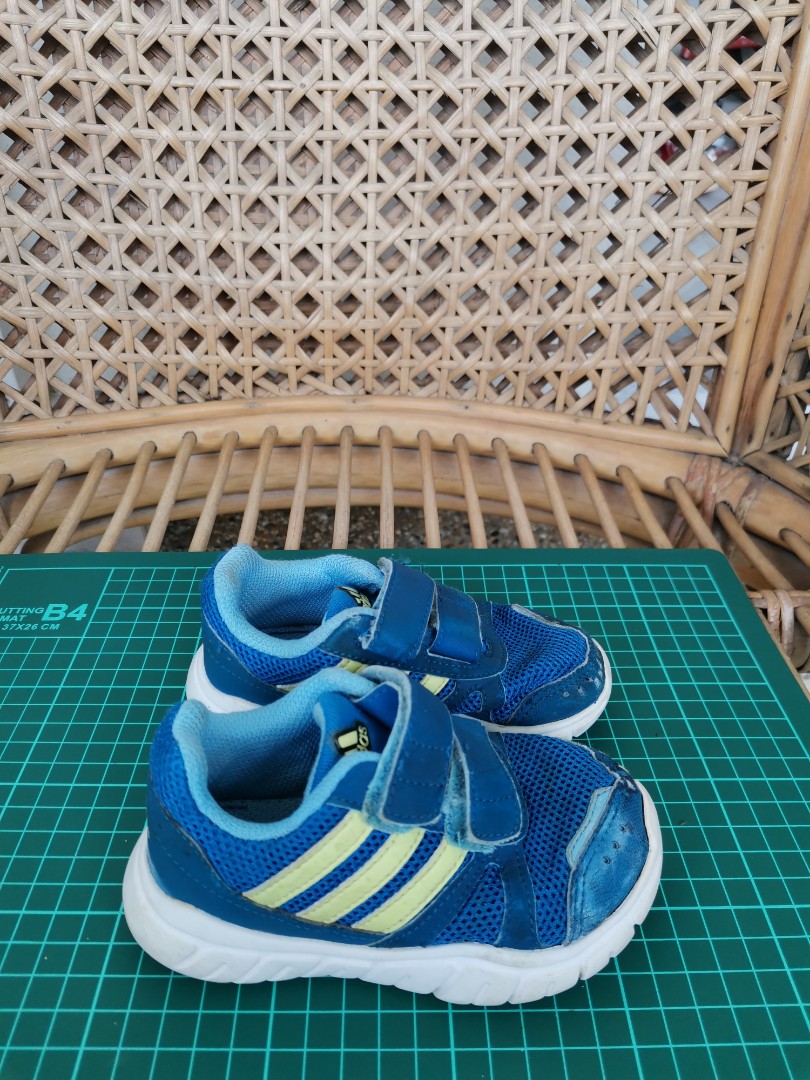 blue adidas kids shoes
