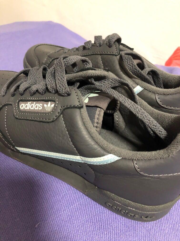 adidas originals continental 80s in grey and blue