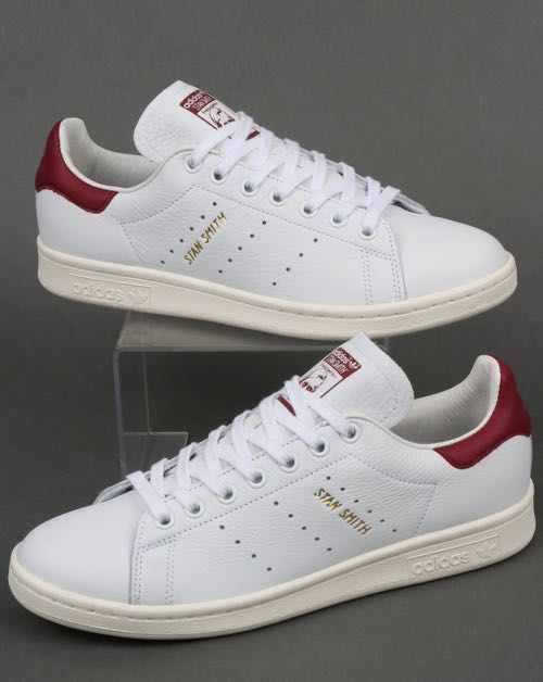 Adidas Stan Smith red/maroon, Women's Fashion, Sneakers Carousell