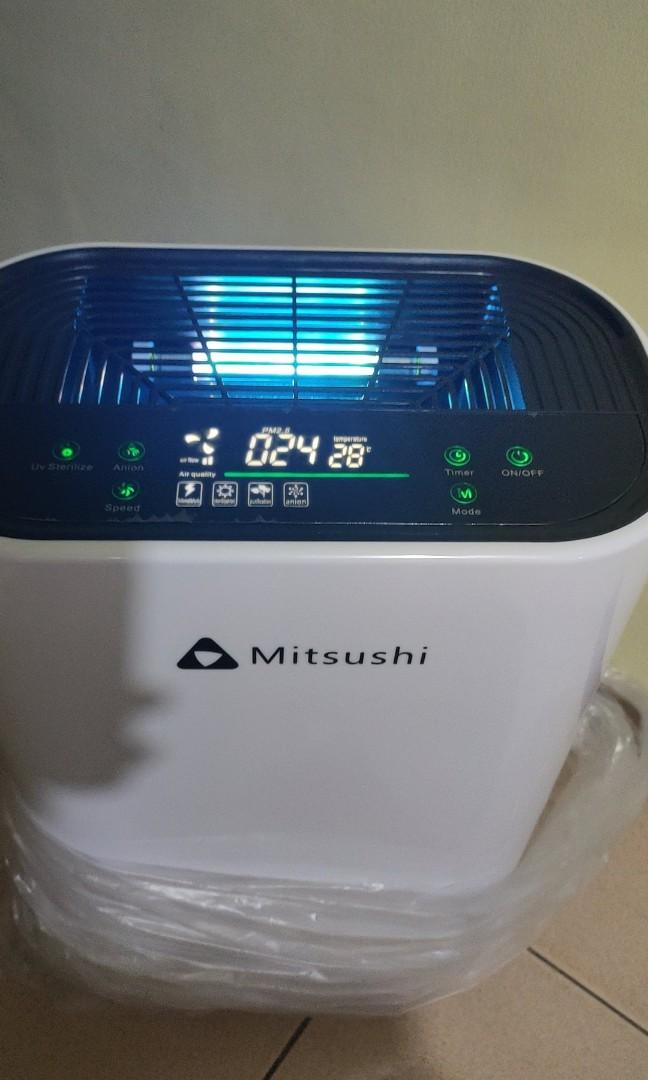 Air purifier with uv store light and hepa filter