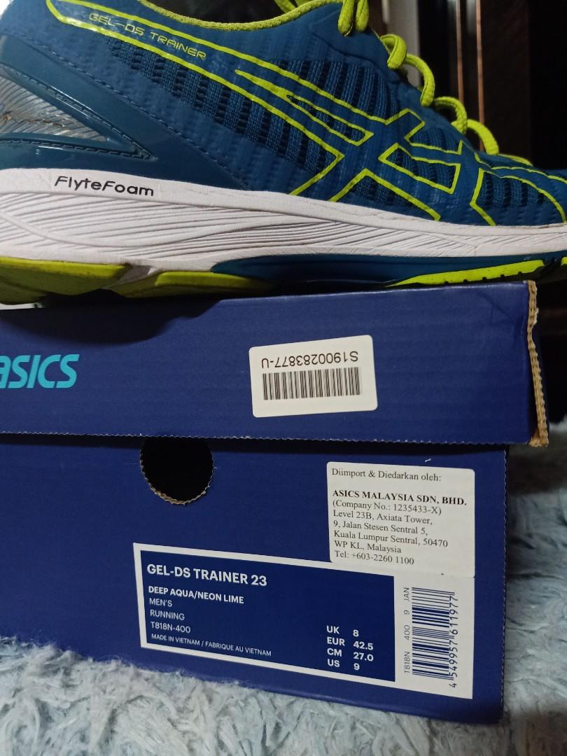 Asics gel-ds trainer on sale 23 deep aqua/neon lime