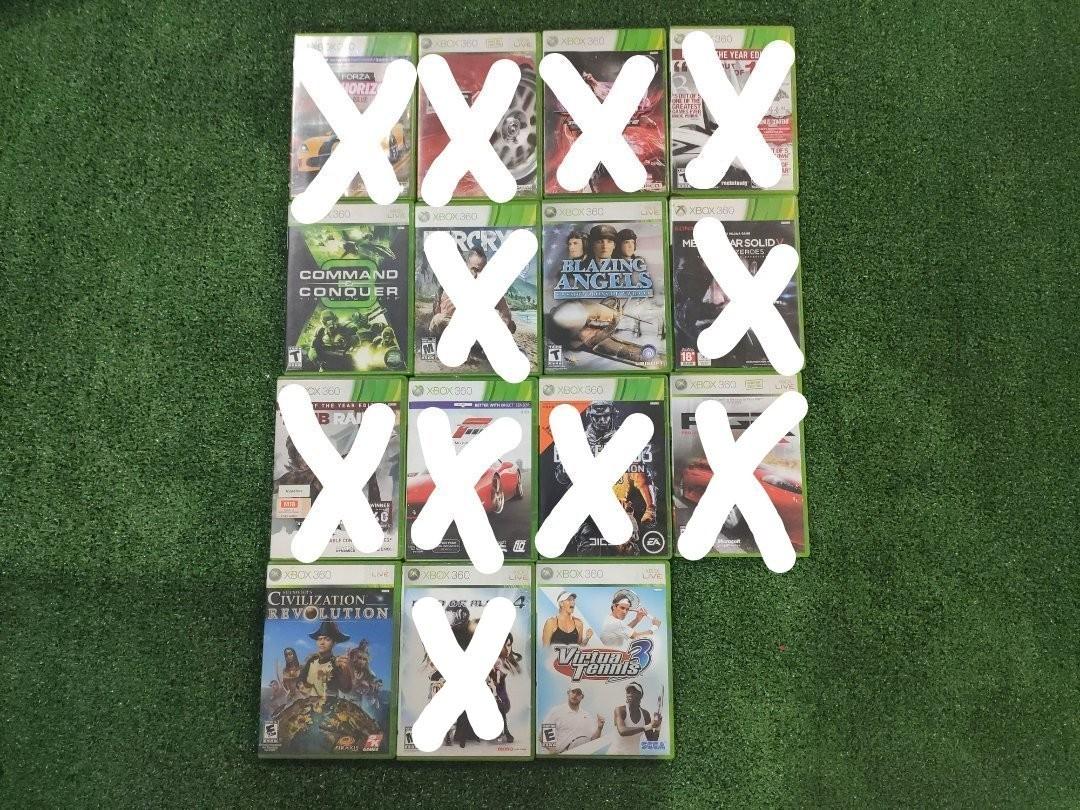 Assorted Xbox 360 Games (2/2) (Category: Xbox) located in Quezon City. Submitted by phibaler (Listing ID 1043941391, Image 1). Description: Xbox 360 games -- used! All NSTC Region. List of Games: Forza Horizon (NTSC-J) - ❌ SOLD Project Gotham Racing 4 (NTSC) - ❌ SOLD Tekken Tag Tournament 2 (NTSC-J) - ❌ SOLD Batman Arkham City: Game of the Year Edition (NTSC) - ❌ SOLD Command and Conquer 3 (NTSC) - PHP 250 Far Cry 3 (NTSC) - ❌ SOLD Blazing Angels