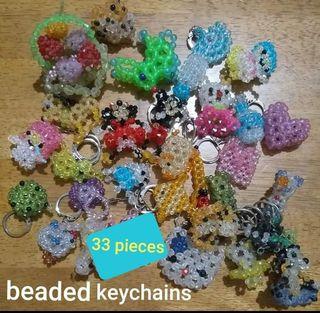 REPRICED! BEADED KEYCHAINS