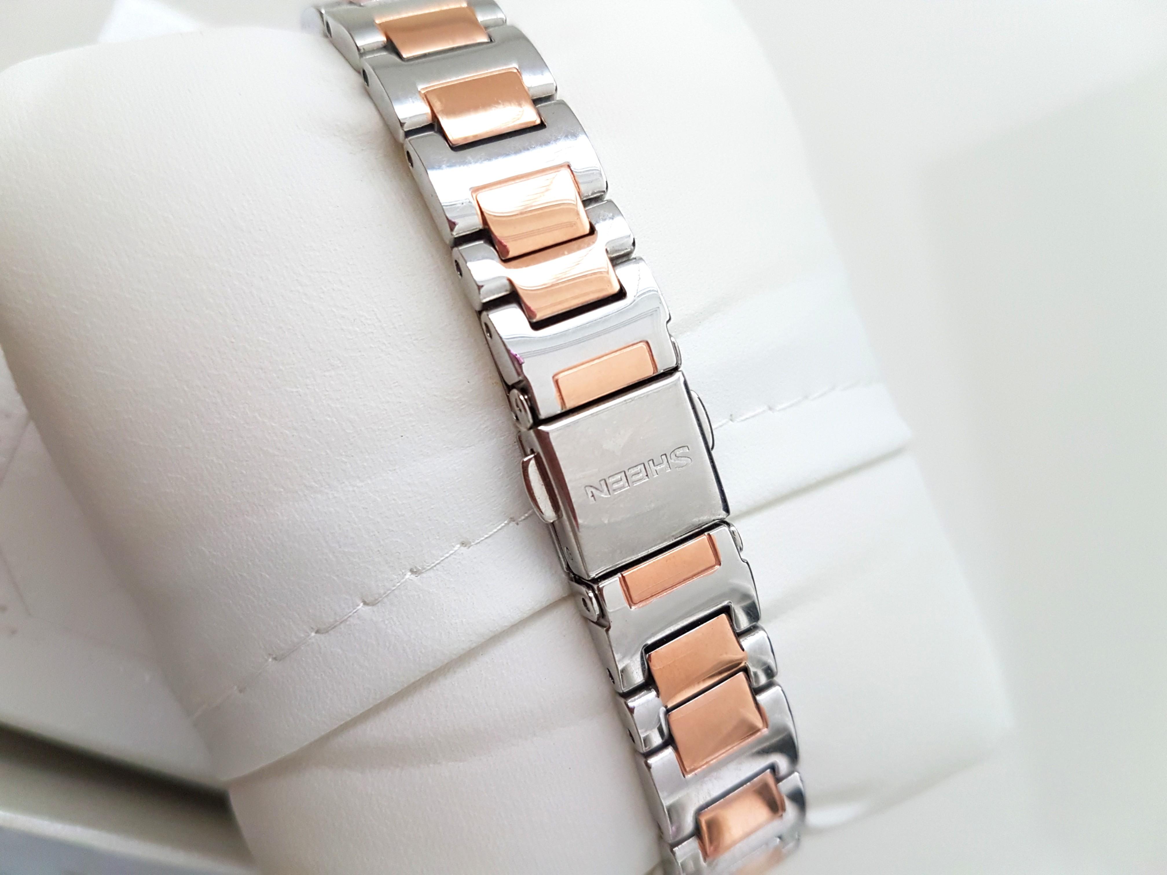 Casio sheen hotsell pink gold
