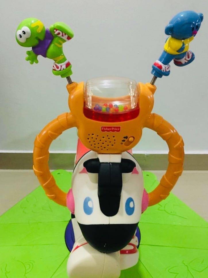 Fisher price bounce and spin zebra new arrivals