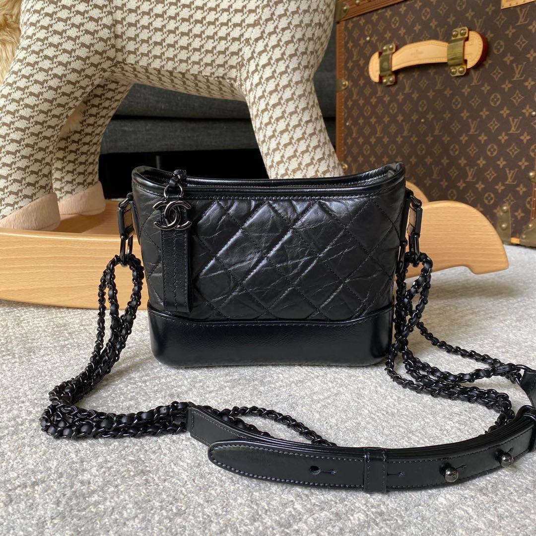 Chanel Gabrielle Bag Small So Black, Luxury, Bags & Wallets on