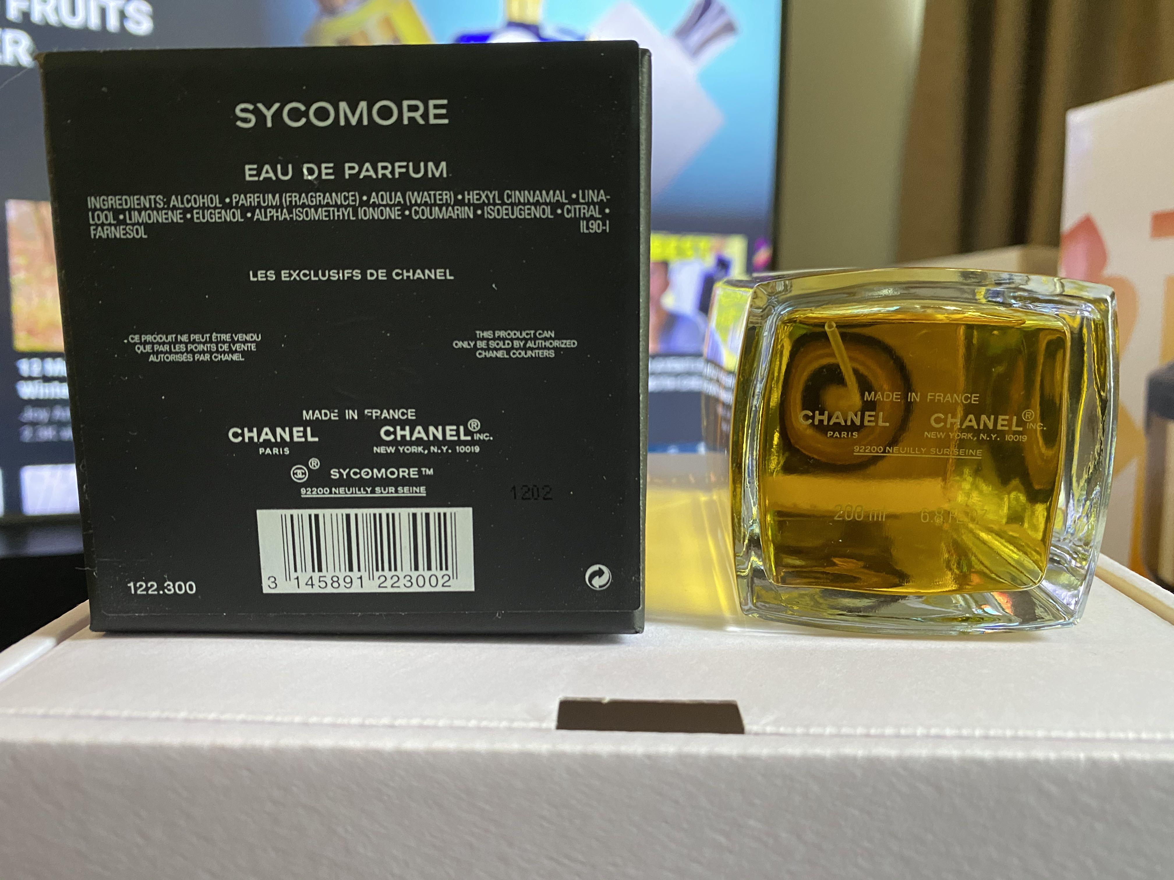 Chanel Les Exclusif Sycomore 200ml, Beauty & Personal Care, Fragrance &  Deodorants on Carousell