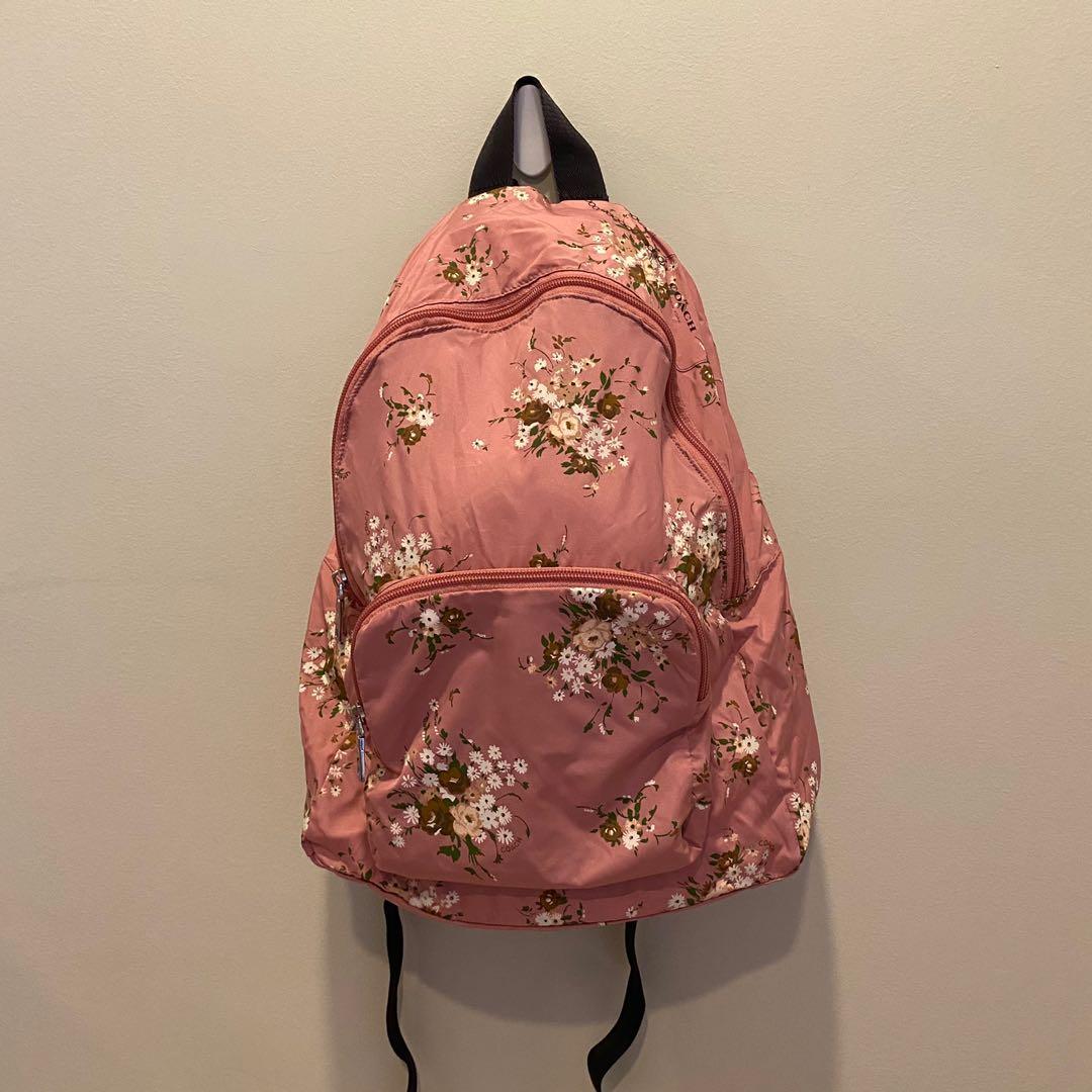 Coach best sale foldable backpack