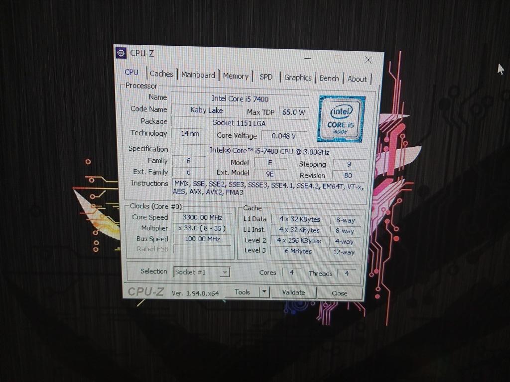 Core i5 7400 RX 580 4gb gaming cpu