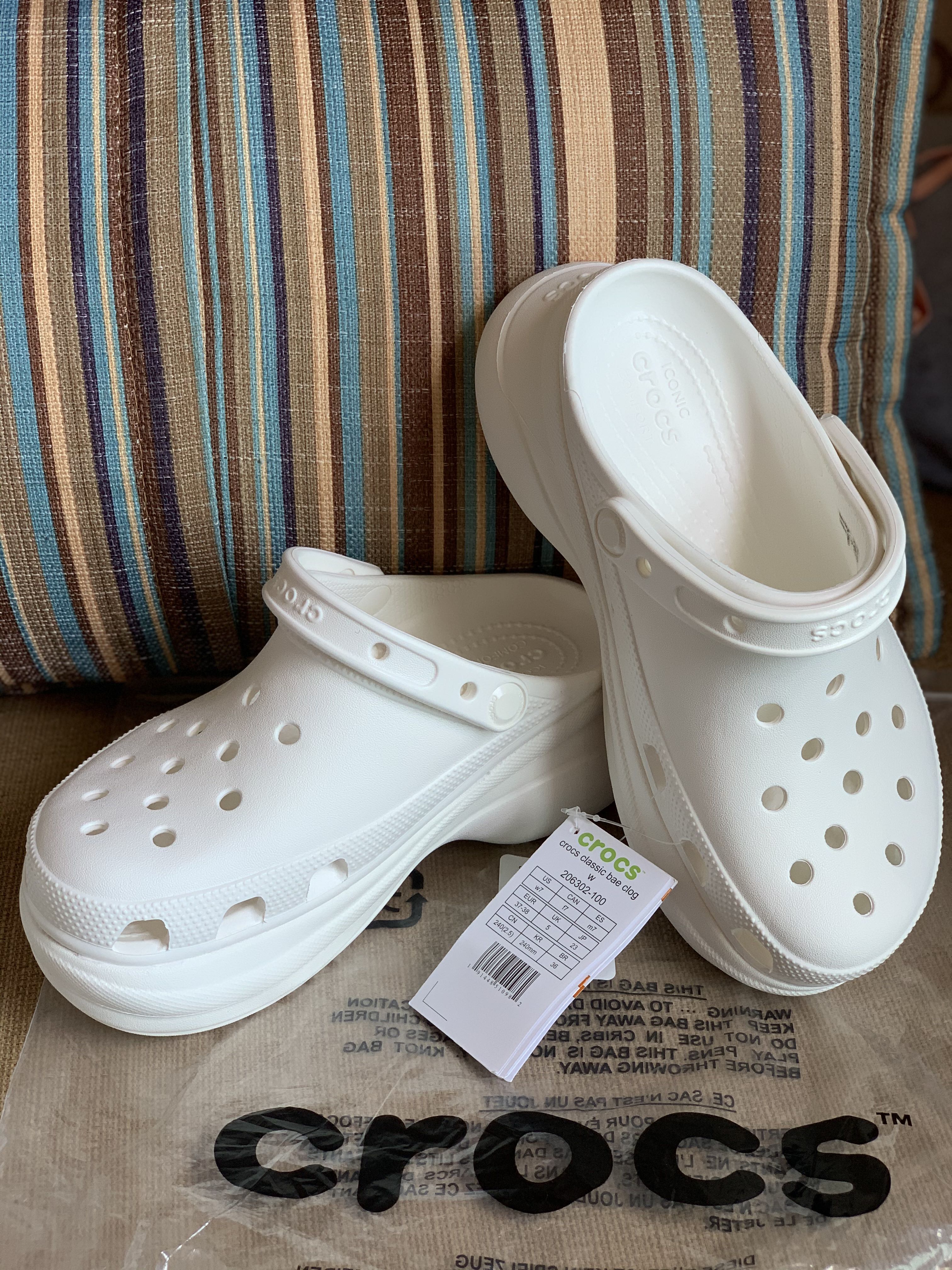 Crocs sales bae white