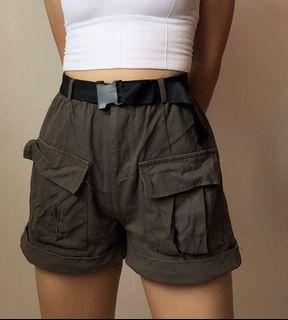 dark green cargo shorts