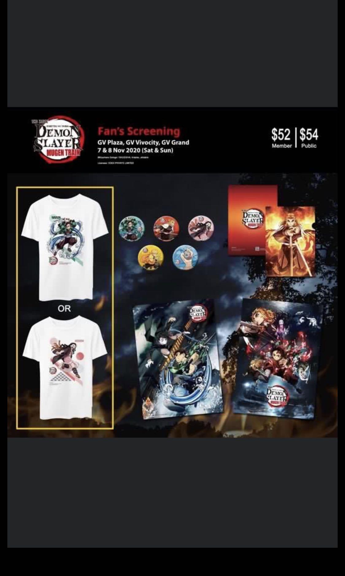 Demon Slayer Kimetsu No Yaiba Mugen Train Movie T Shirt And File Entertainment J Pop On Carousell Demon Slayer Kimetsu No Yaiba Mugen Train Movie T Shirt And File Entertainment J Pop On Carousell