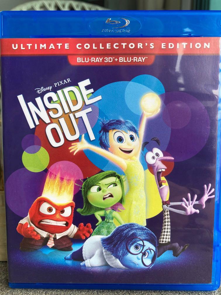 Disney Pixar Inside Out Blu Ray 3d Movie Hobbies Toys Music Media Cds Dvds On Carousell