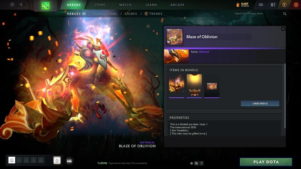 Dota 2 Collector's Cache, Video Gaming, Video Games, Xbox on Carousell