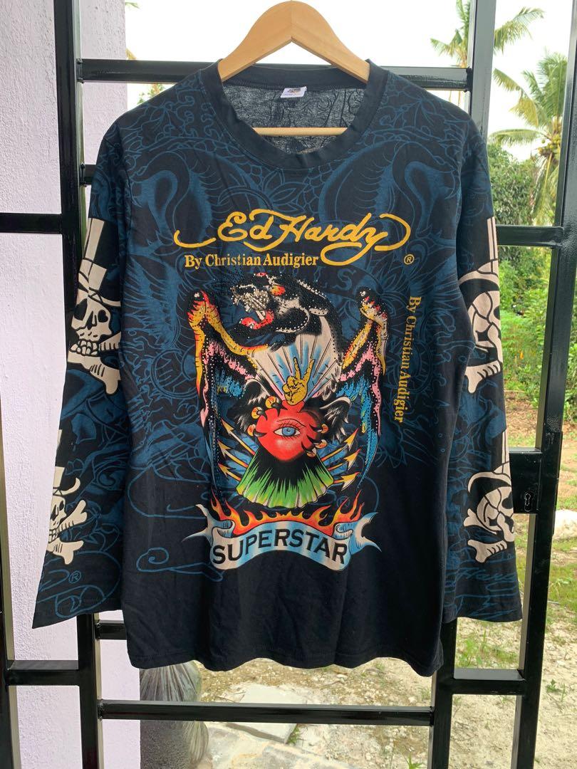 Ed hardy full sleeve t shirts sales