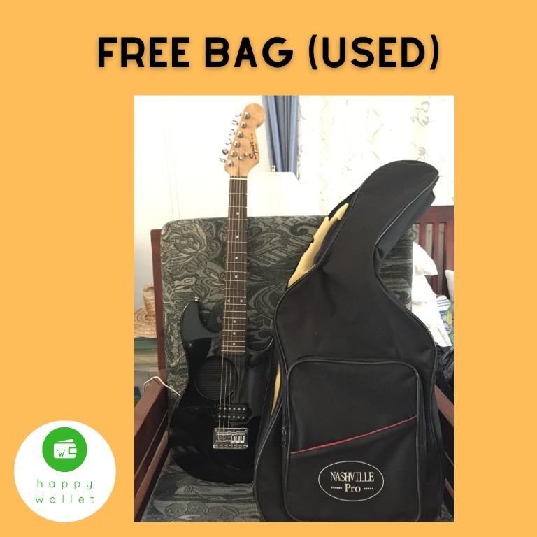 Electric Guitar with BuiltIn Speaker and Amp Fender Squier Mini Player RARE Mini Stratocaster