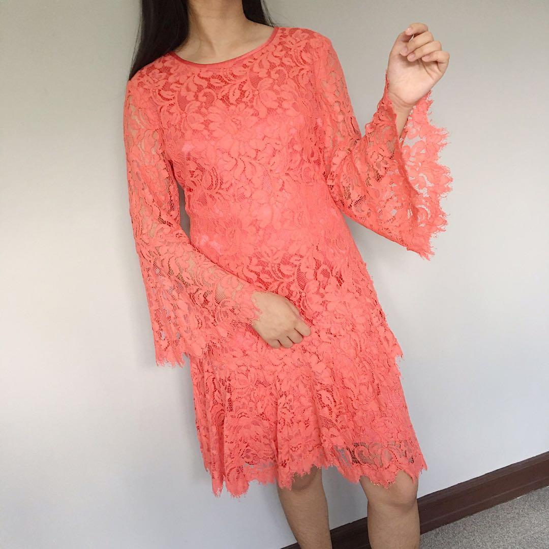 Eliza j bell sleeve lace dress shop