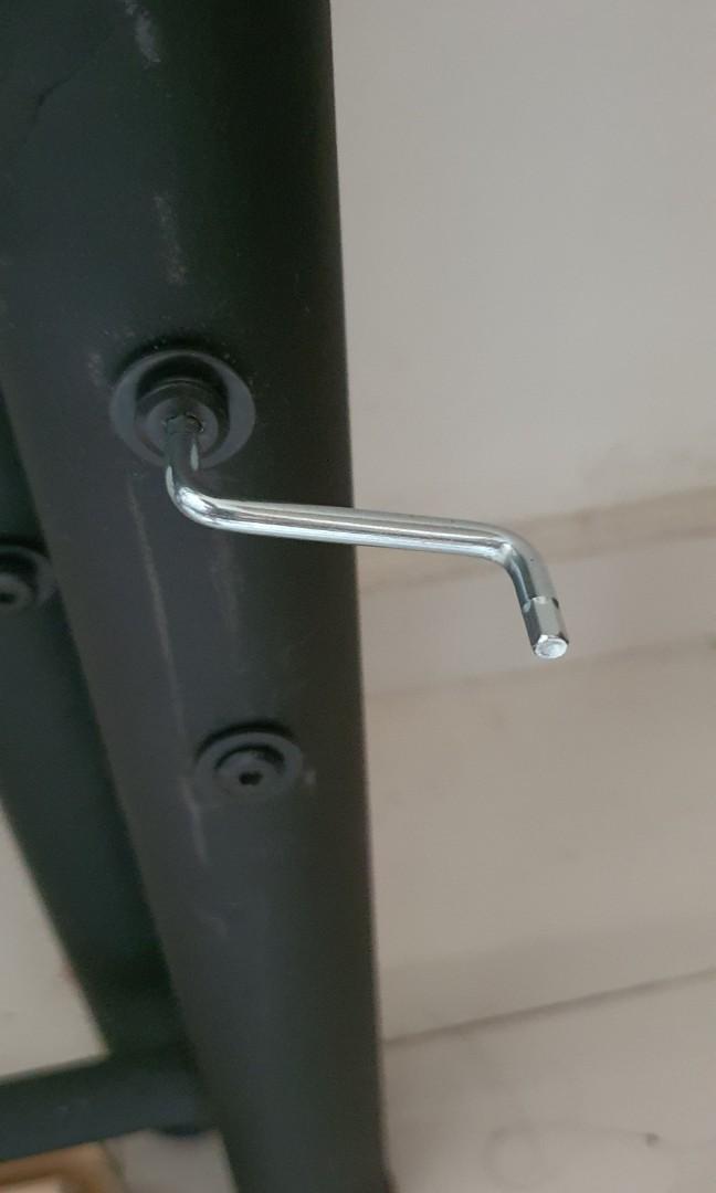 Single Metal Bed Frame only ELKO (bought from Courts), Furniture & Home