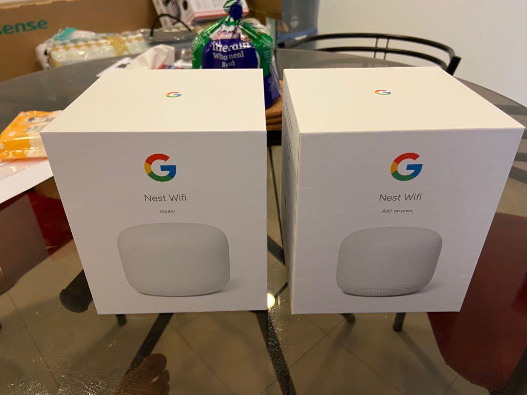 Google Nest Wifi Router and Addon point, TV & Home Appliances, TV