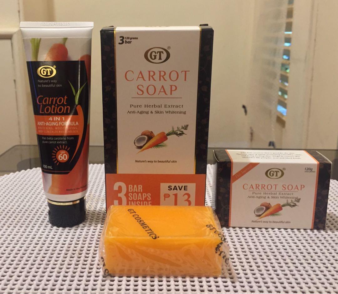 Gt Carrot Lotion Carrot Soap Beauty Personal Care Face Face Care On Carousell