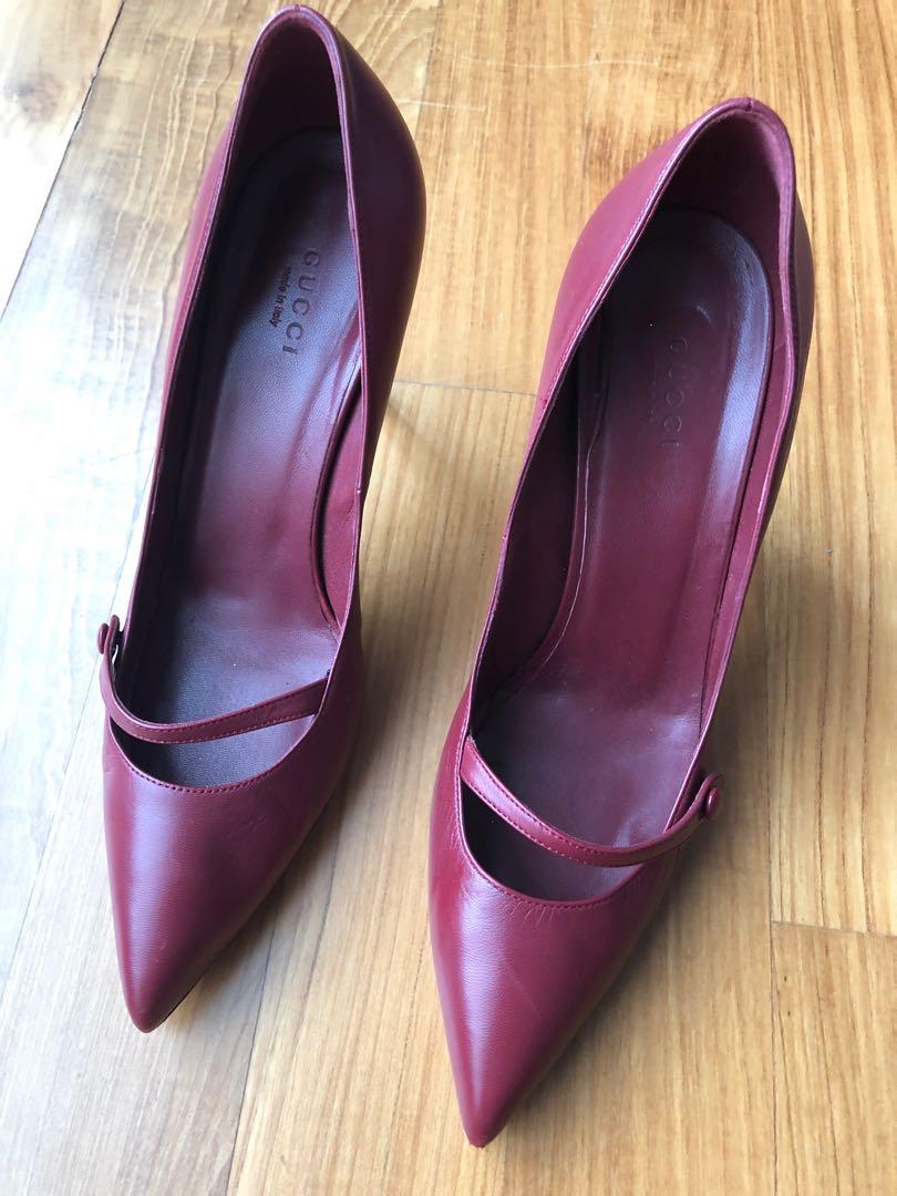 burgundy heels size 11