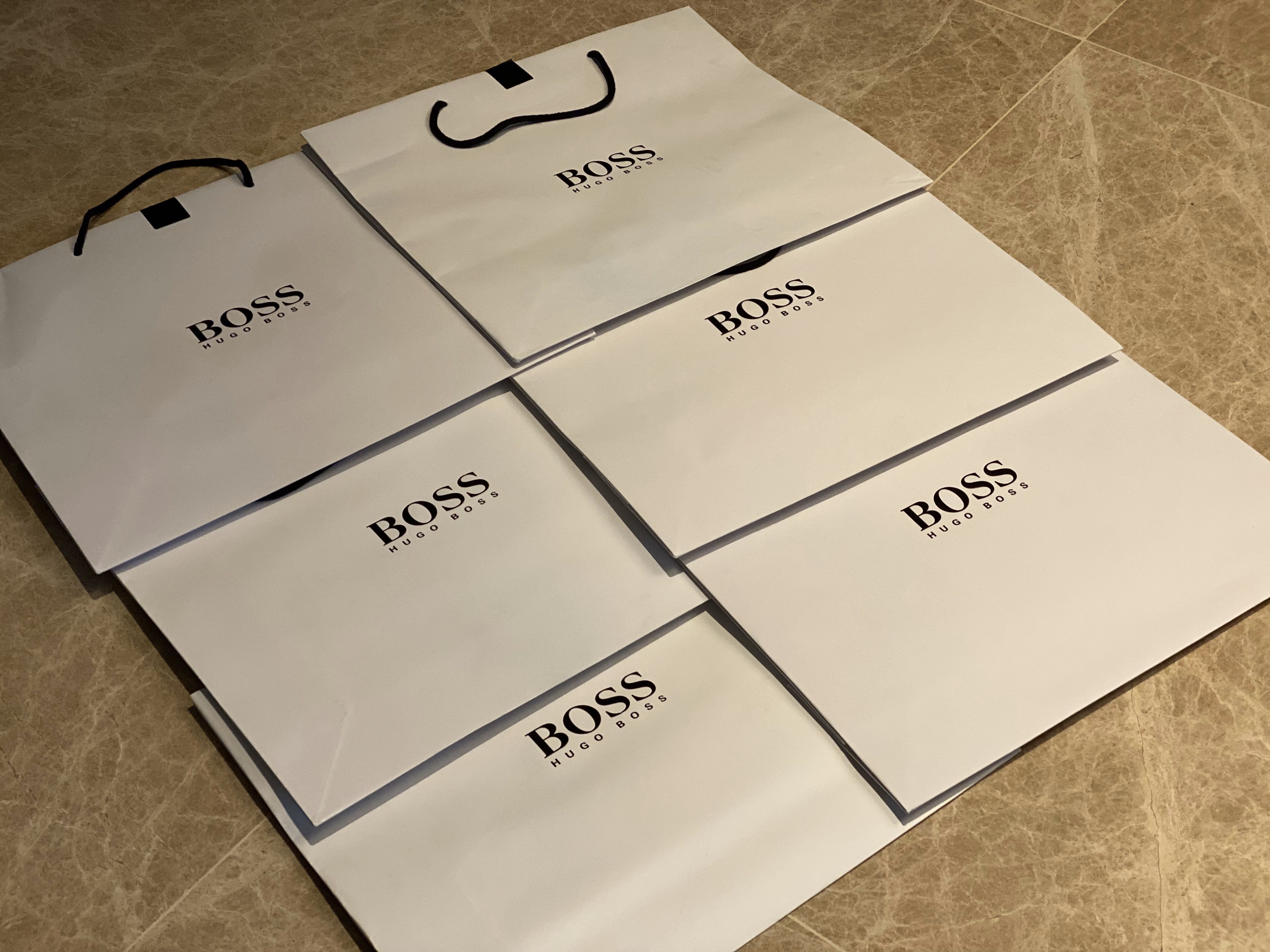 Hugo boss paper bag (x6), Luxury, Accessories on Carousell