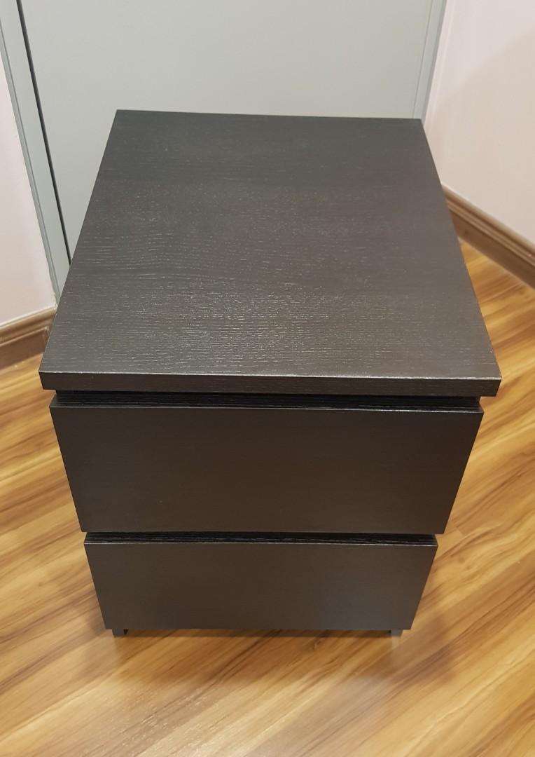 IKEA Malm Side Table, Furniture & Home Living, Furniture, Tables & Sets on Carousell
