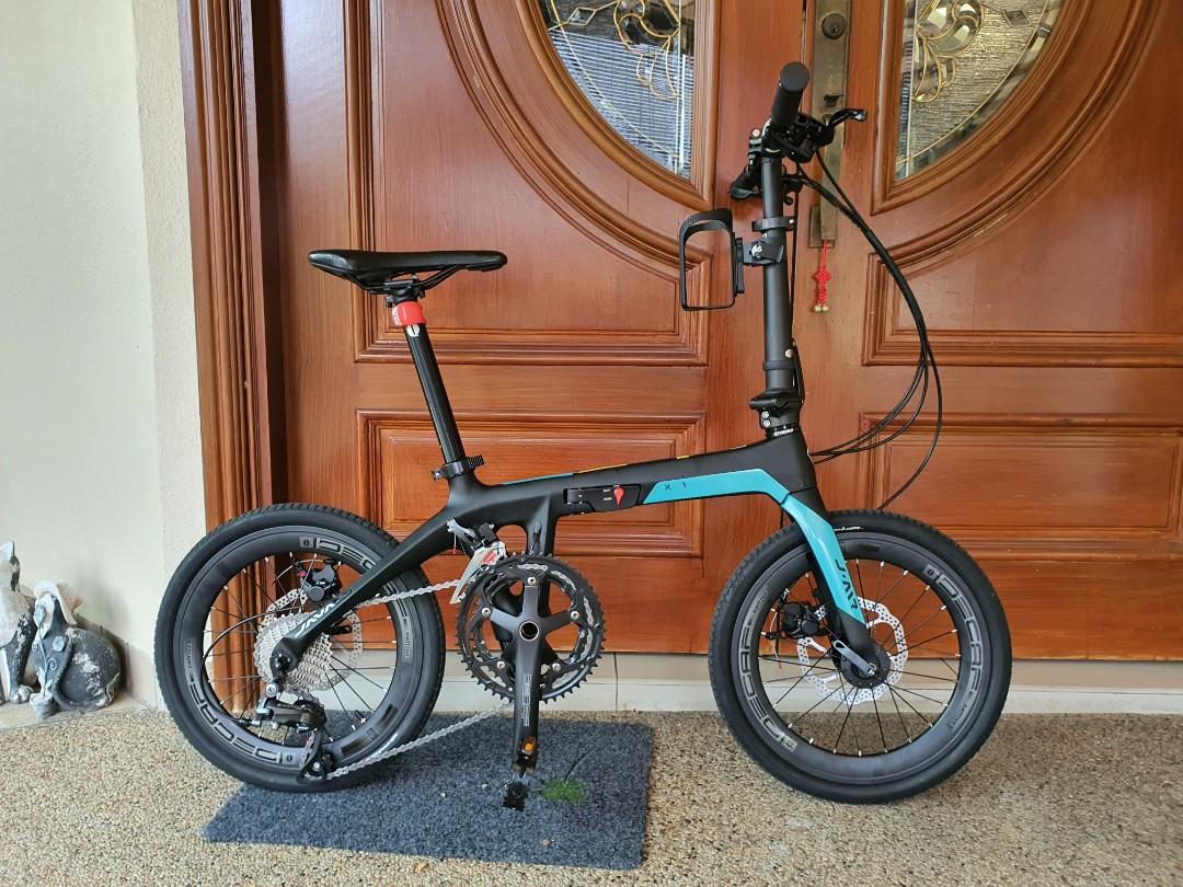 java carbon folding bike