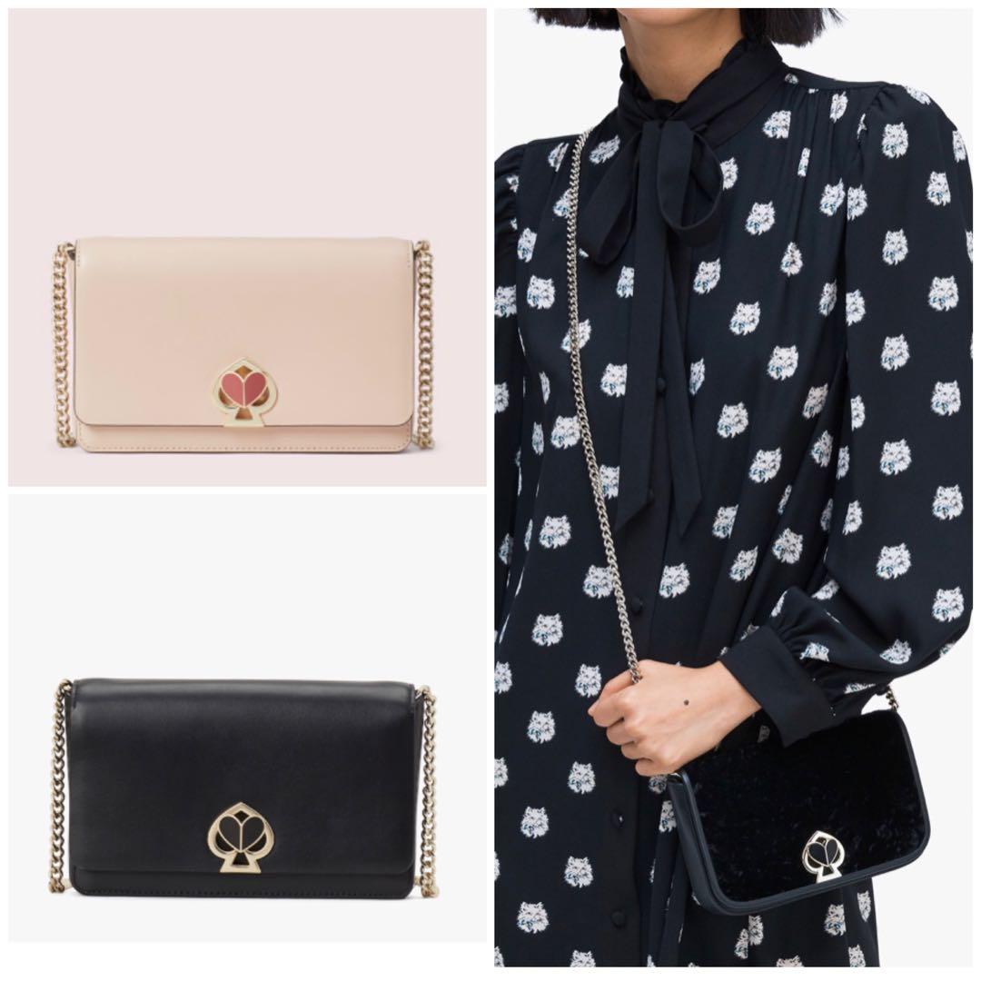 Sales Kate Spade Nicola Twistlock Chain Wallet Crossbody Slingbag Detachable Clutch Pouch Black Velvet Black Blush Light Pink Nude Women S Fashion Bags Wallets Sling Bags On Carousell Kate spade new york pink clutch kiss lock evening purse bag made in italy. sales kate spade nicola twistlock chain wallet crossbody slingbag detachable clutch pouch black velvet black blush light pink nude