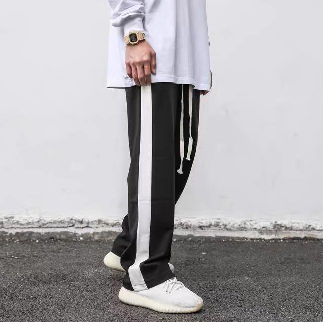 Mens joggers with long strings best sale
