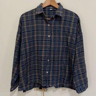 Kurbis Store 正韓 藍綠格紋襯衫